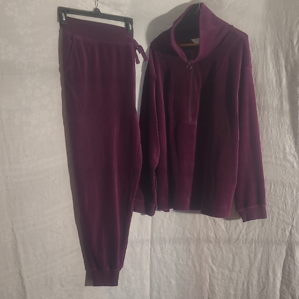 Encore Jeans Purple Track Pants & Jogger Set